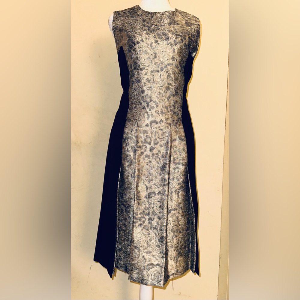 Marlene Birger Dress, black and tan, Size 36 (US 4)